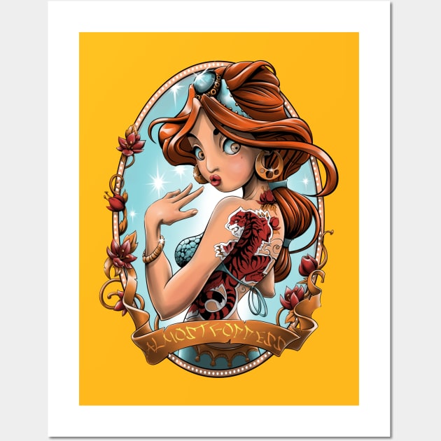 girl Wall Art by Chack Loon